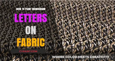 Master Fabric Monogramming: Painting Personalized Letters on Textiles