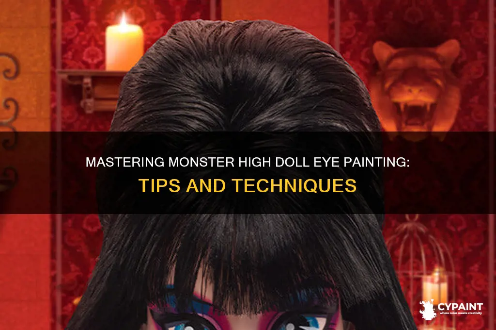 how to paint monster high doll eyes