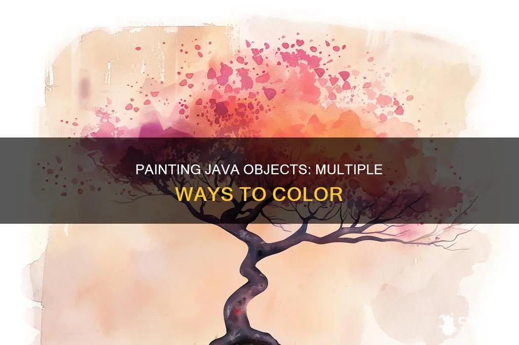 how to paint more than one object in java