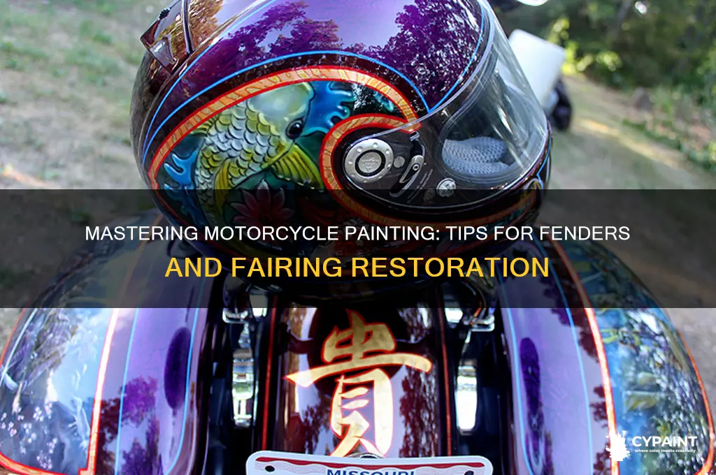 how to paint motorcycle fenders and fairing