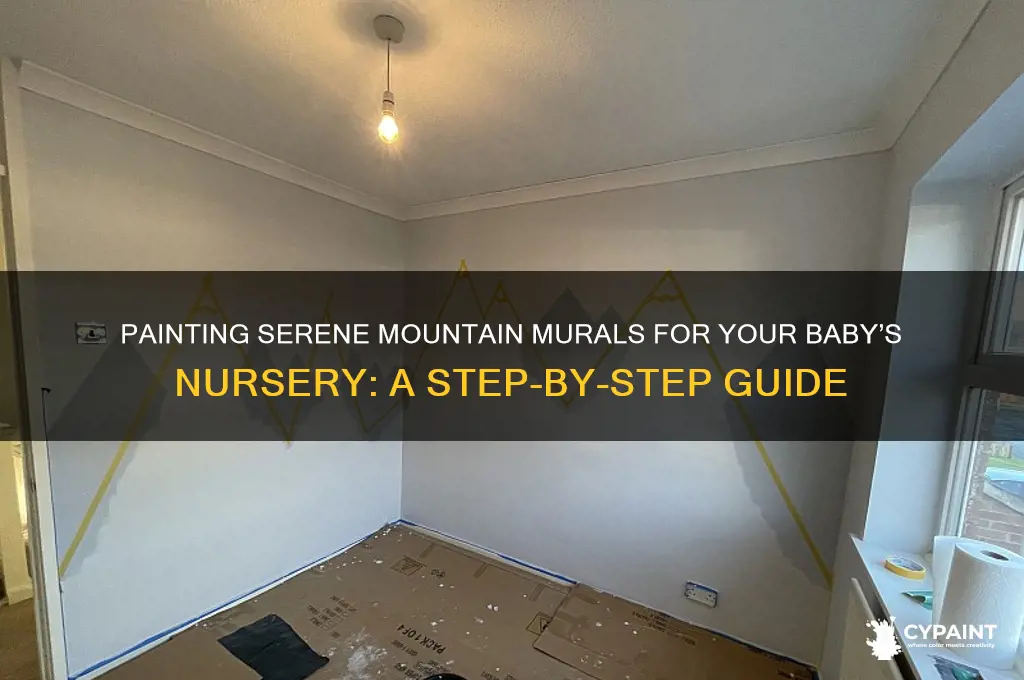 how to paint mountains in baby room