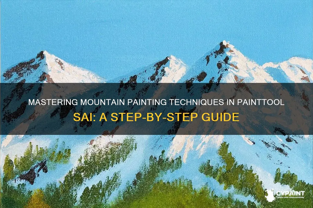 how to paint mountains in paintnool sai
