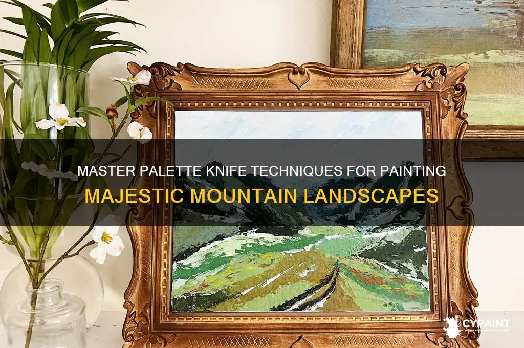 how to paint mountains with palette knife