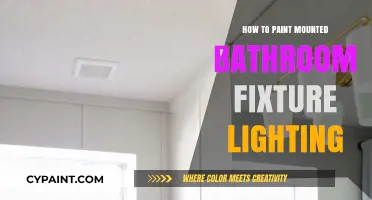 Easy Steps to Paint Your Mounted Bathroom Fixture Lighting