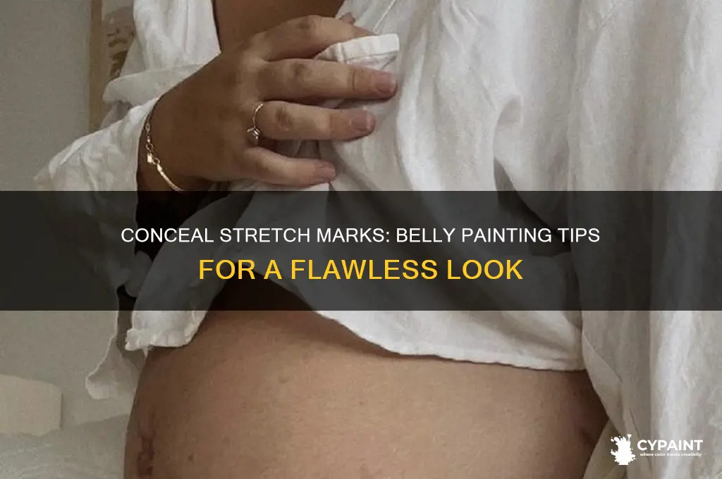 how to paint my belly and cover my stretch marks