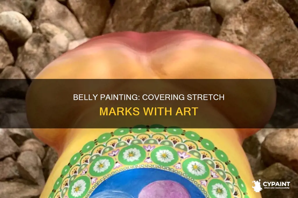 how to paint my belly and cover my stretchmarks