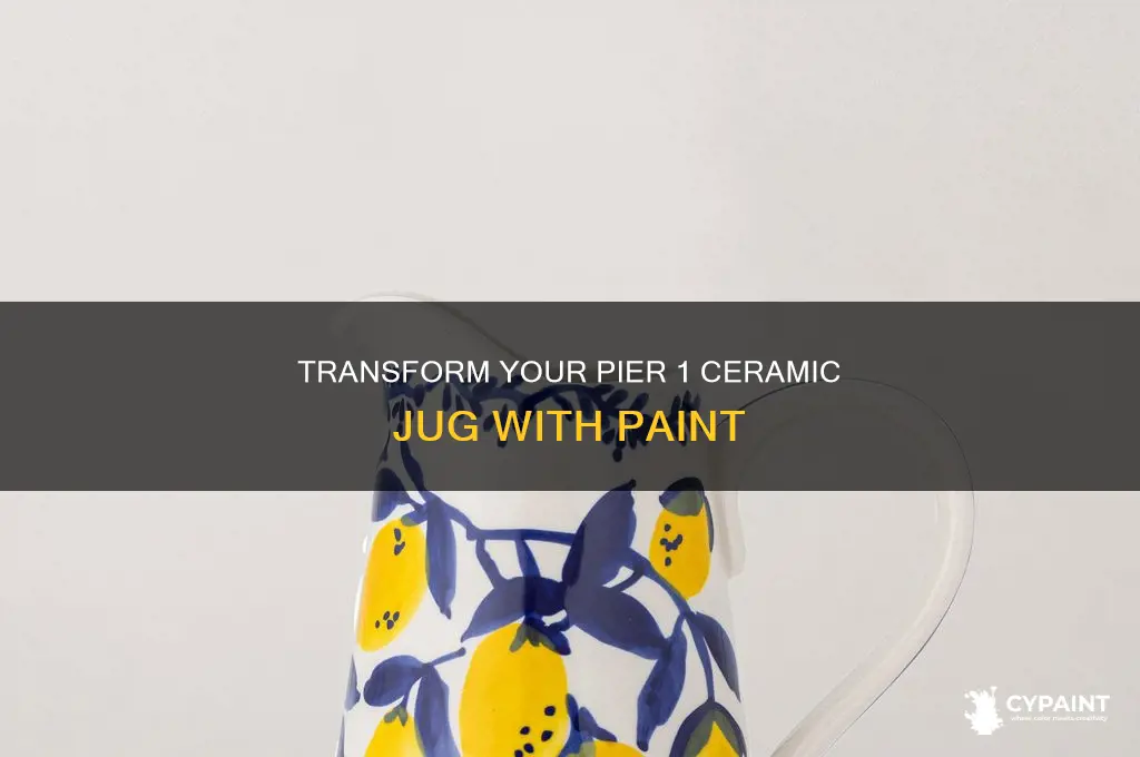 how to paint my ceramic jug from pier 1