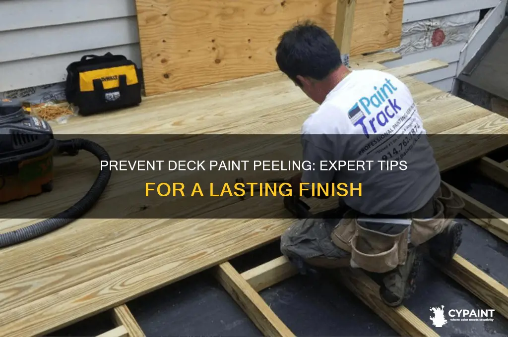 how to paint my deck with out the paint peeling