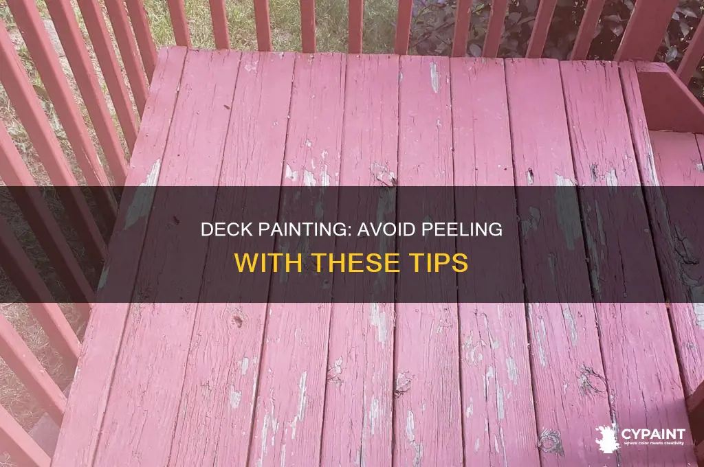how to paint my deck without the paint peeling