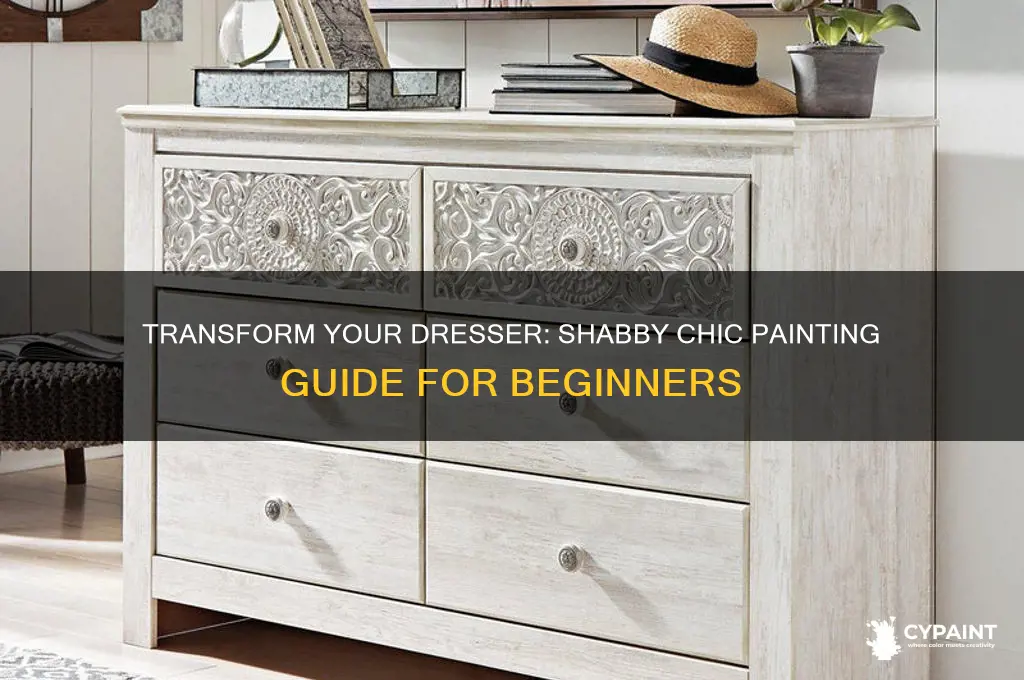 how to paint my dresser shabby chic