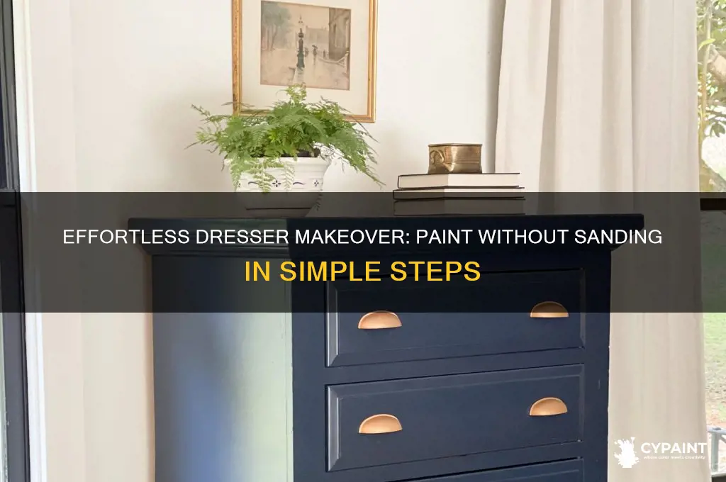 how to paint my dresser without sanding