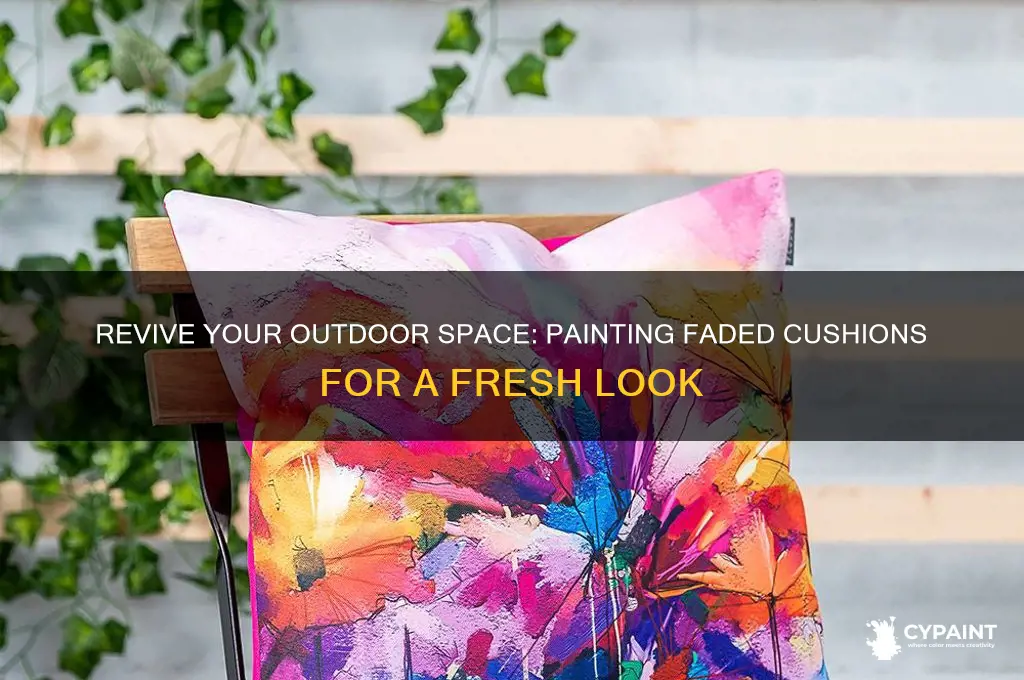 how to paint my faded ooutdoor cushions