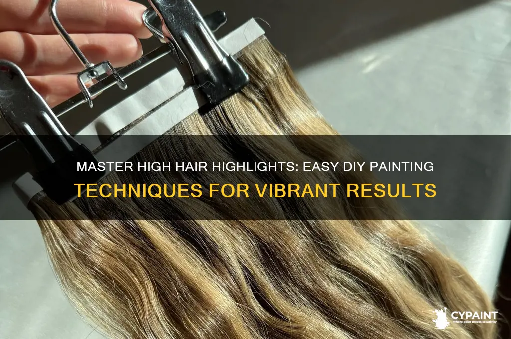 how to paint my hair in high highlights