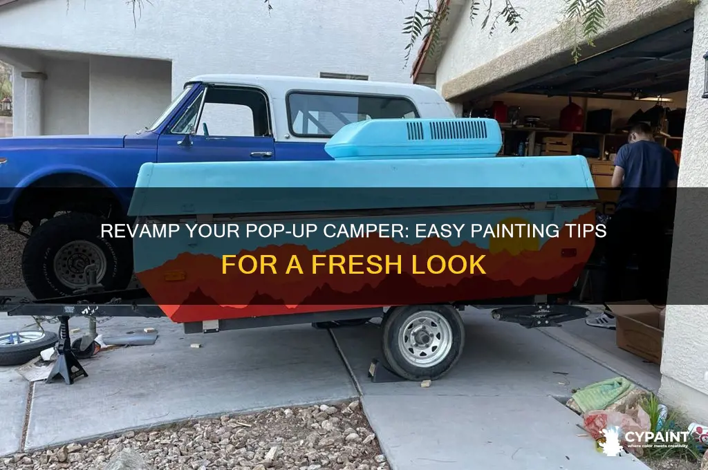 how to paint my pop up camper