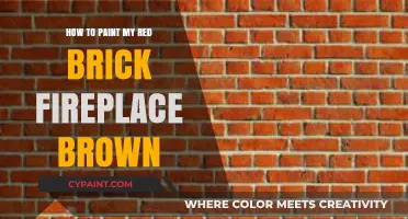 Transform Your Red Brick Fireplace: Easy Steps to Paint It Brown