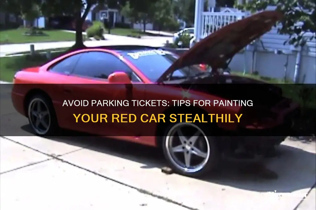 how to paint my red to avoid park