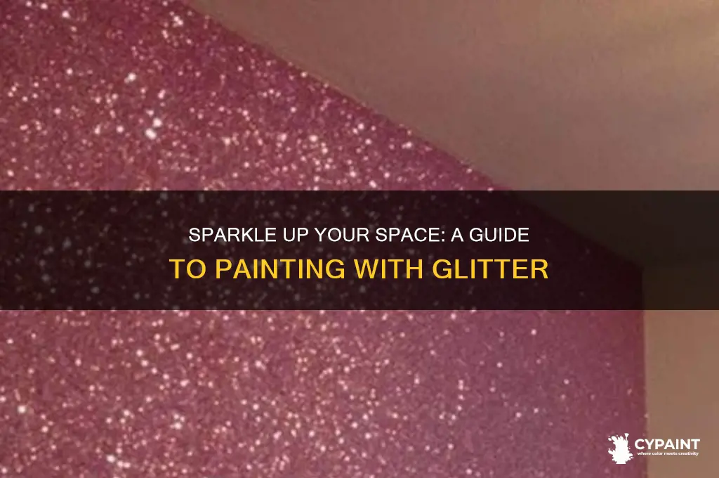 how to paint my room with glitter