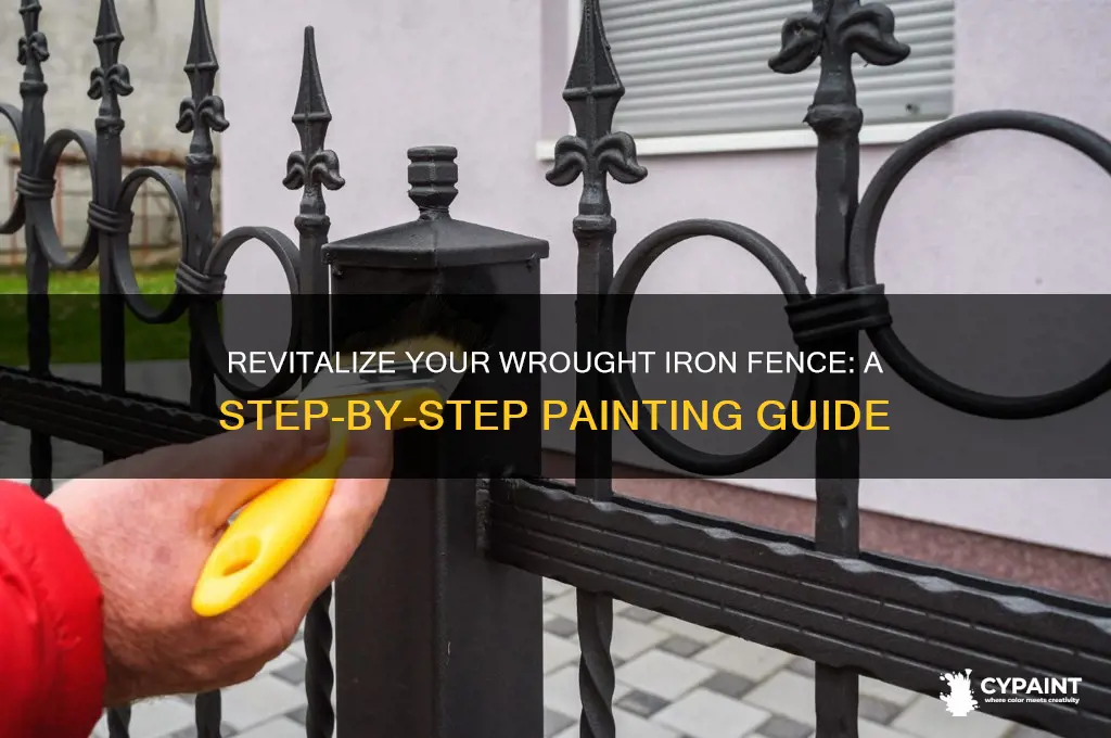 how to paint my wrought iron fence