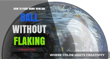 Durable DIY: Painting Your Bowling Ball Name Without Flaking