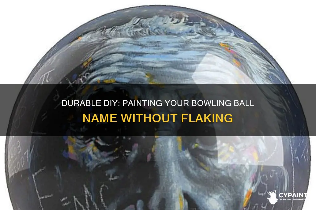 how to paint name bowling ball without flaking
