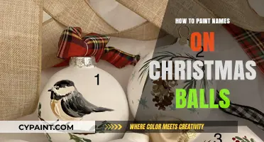 Personalize Your Holiday Decor: Painting Names on Christmas Balls