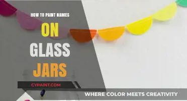 Creative Glass Jar Personalization: Painting Names with Precision and Style