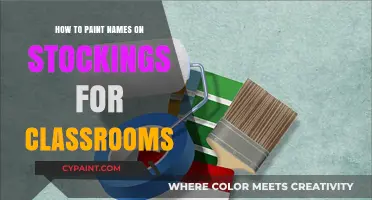Creative Classroom Craft: Painting Personalized Names on Stockings