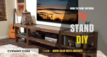 DIY Natural TV Stand: Easy Painting Techniques for a Rustic Look