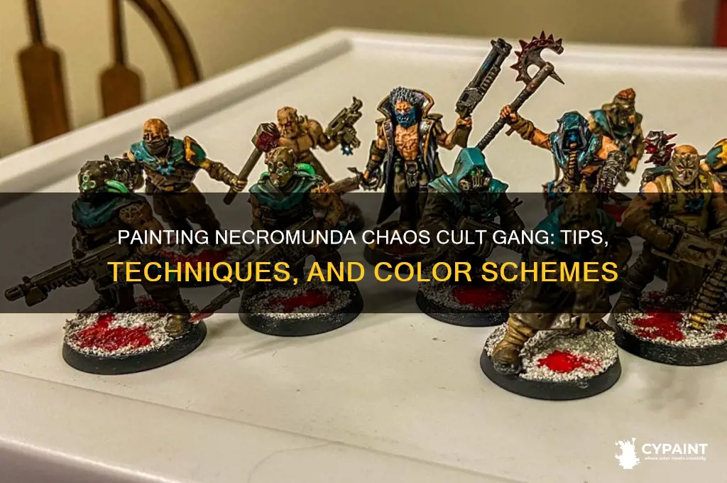 how to paint necromunda chaos cult gang