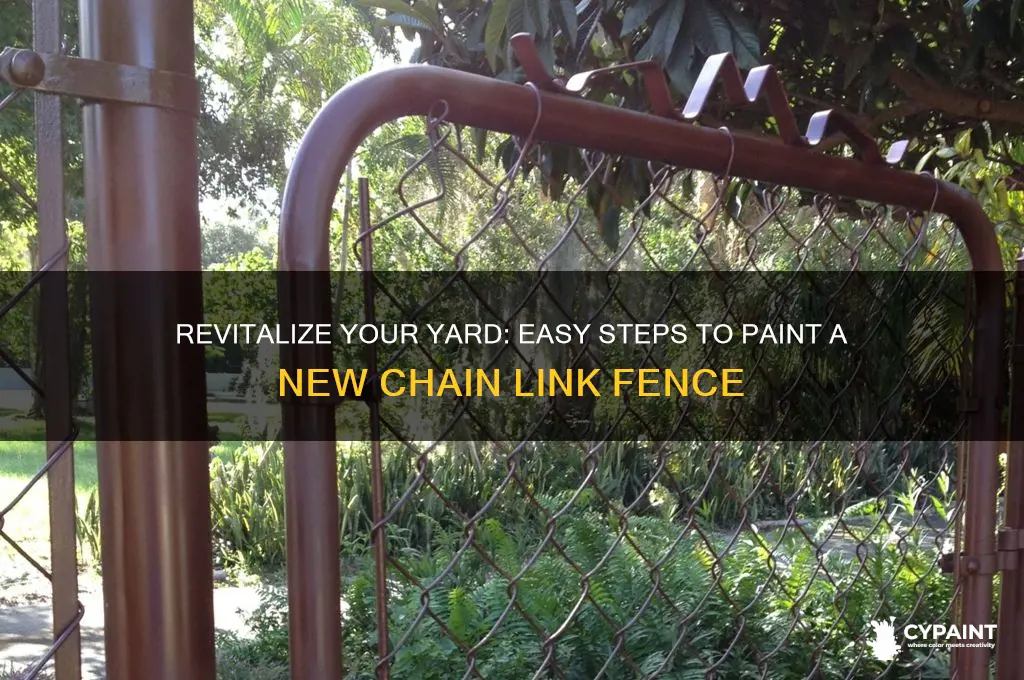 how to paint new chain link fence