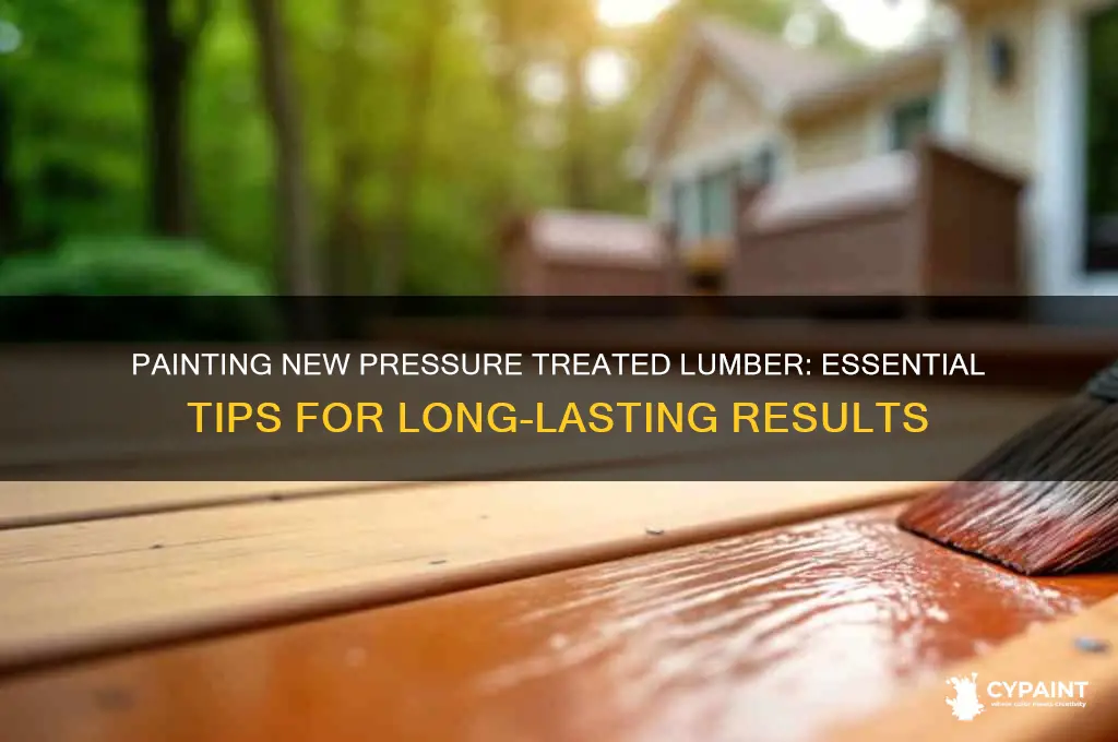 how to paint new pressure treated lumber