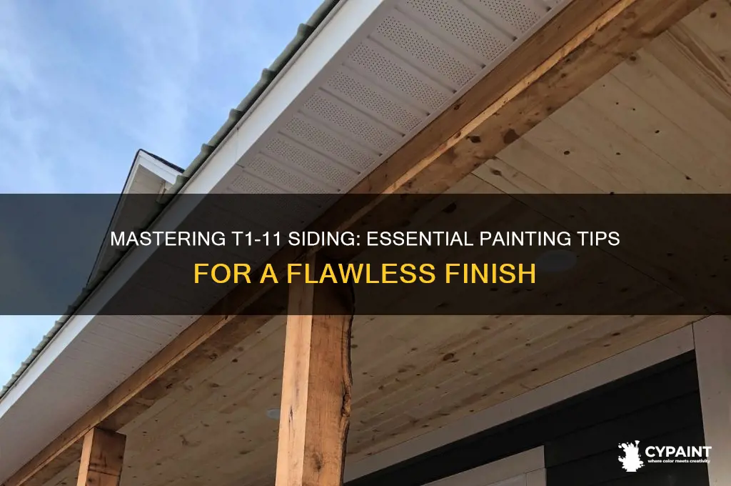 how to paint new t 111 siding