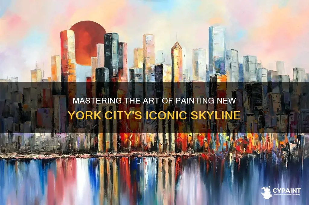 how to paint new york city skyline