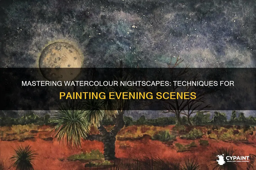 how to paint night scenes in watercolour