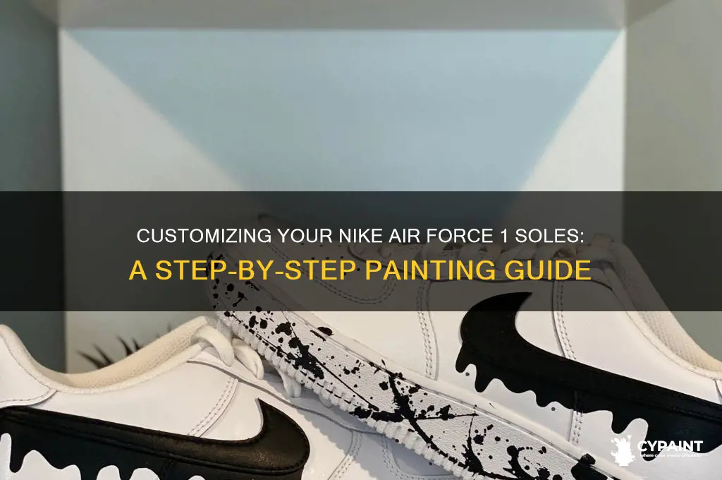 how to paint nike air force 1 sole