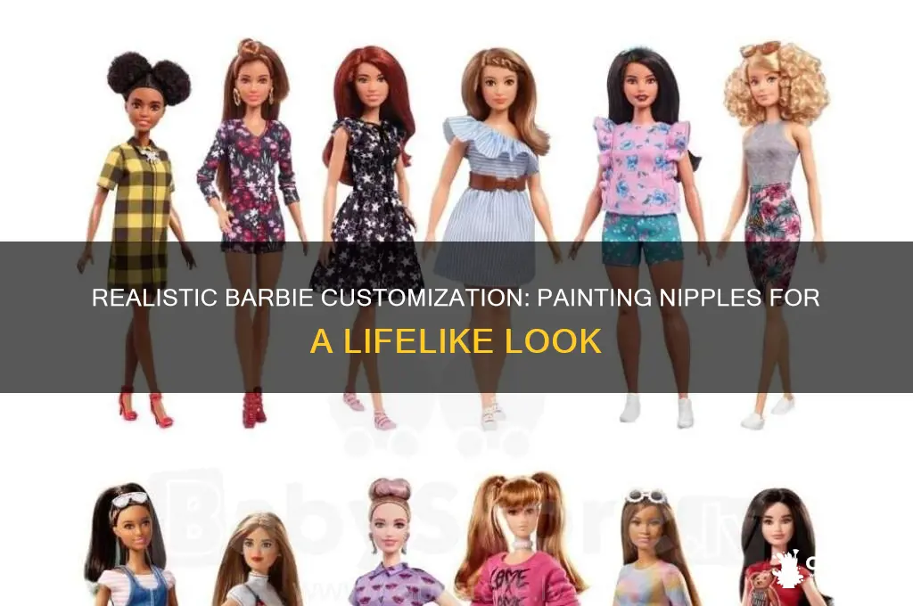 how to paint nipples on a barbie doll