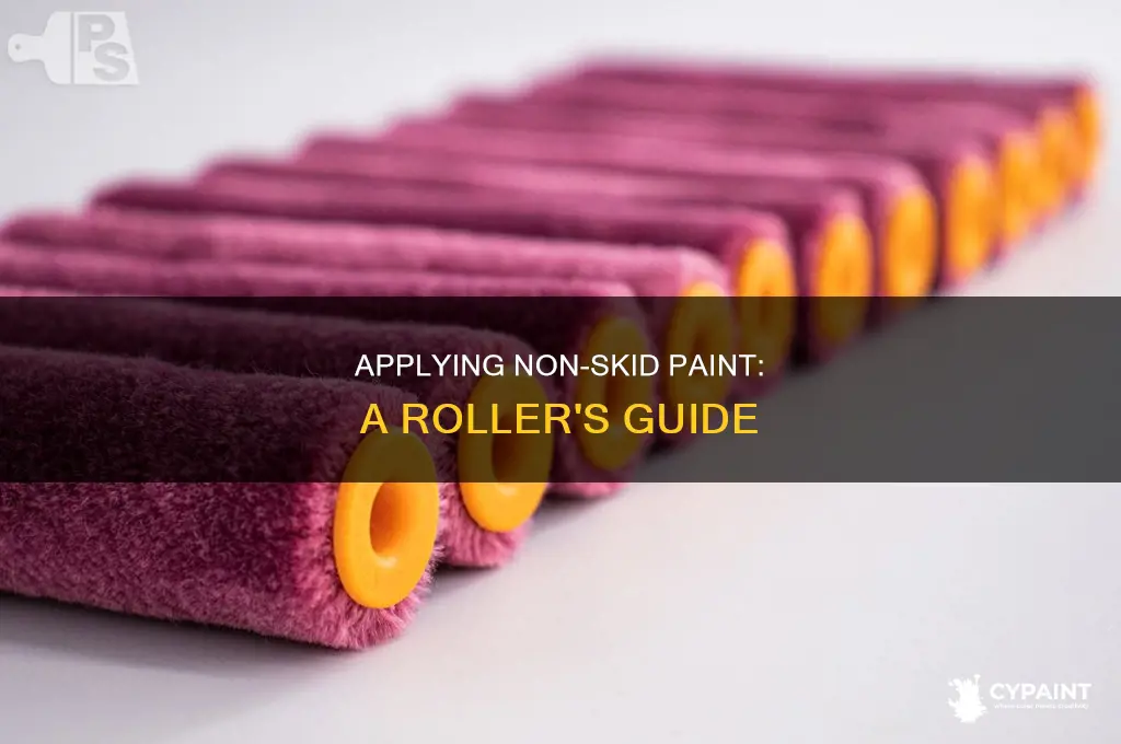 how to paint non-skid paint with a roller