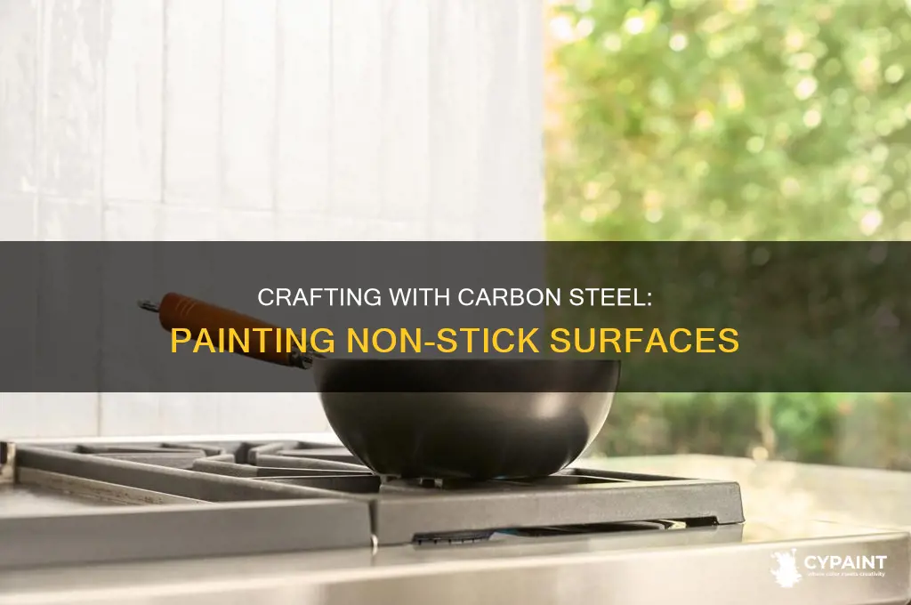 how to paint non stick carbon steel for crafting