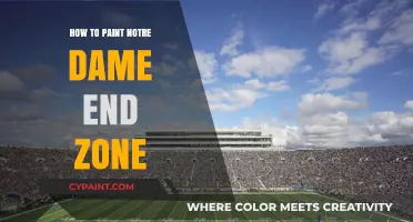 Mastering the Art: Painting Notre Dame's Iconic End Zone Design