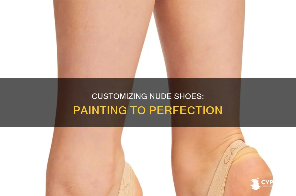 how to paint nude character shoes to match skin