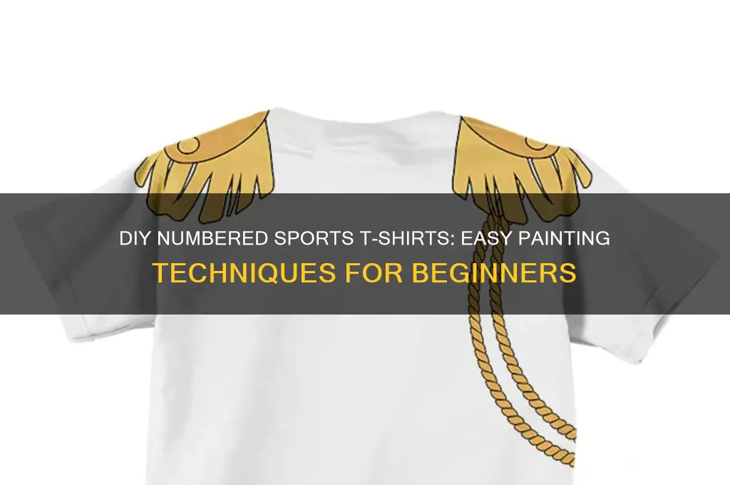 how to paint number sport on t shirts