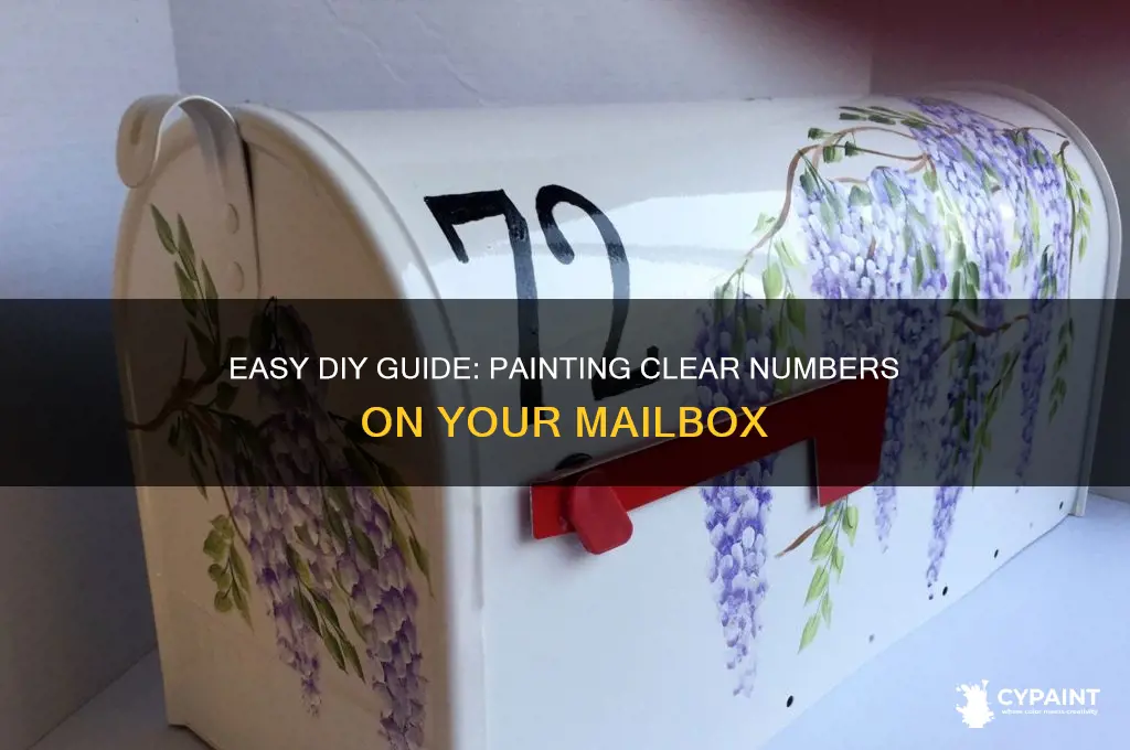 how to paint numbers on a mailbox