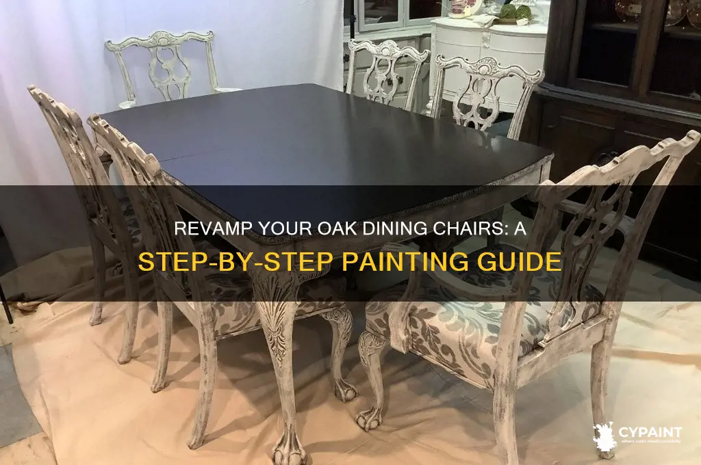 how to paint oak dining room chairs
