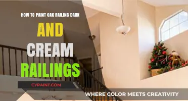 Painting Oak Railings: Dark and Cream Makeover