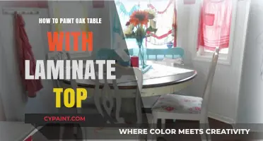 Revamp Your Oak Table: Painting Laminate Tops Made Easy
