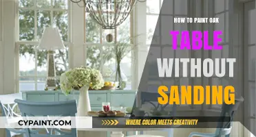 Effortless Oak Table Makeover: Paint Without Sanding in Simple Steps