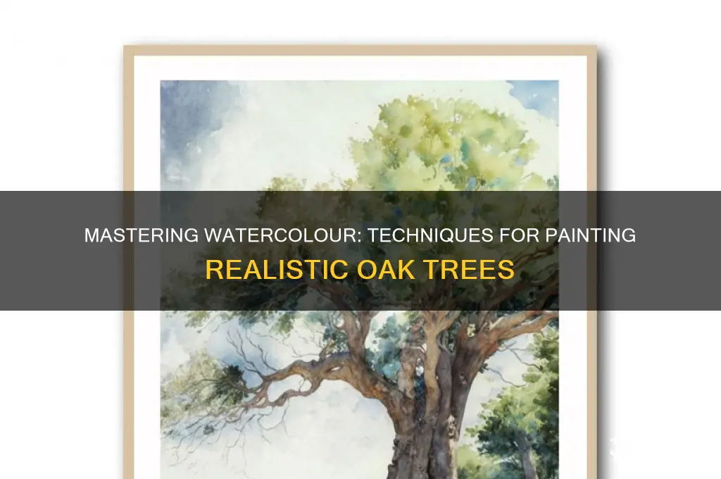 how to paint oak trees in watercolour