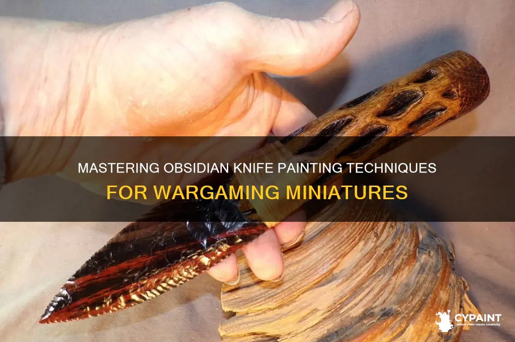 how to paint obsidian knives for wargaming miniatures