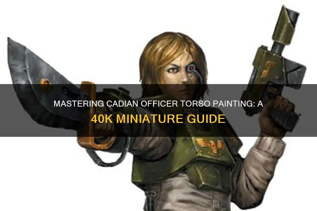 how to paint officer torso 40k cadians