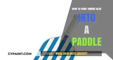 Create Stunning Ombre Blue Paddle Art: Easy Painting Tutorial